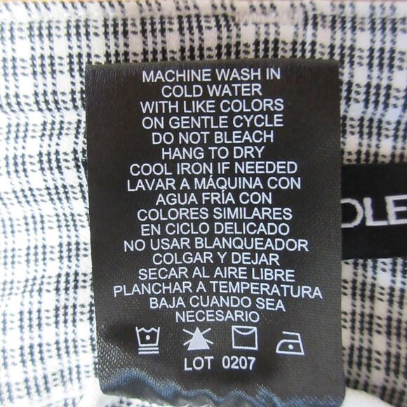 HILARY RADLEY Plaid Tummy Control Ankle Pants Sz S (4-6) White Black Cropped NWT - Picture 9 of 12